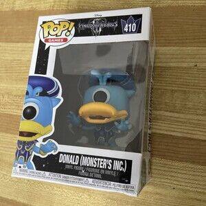 Funko POP! Games Disney Kingdom Hearts Donald Monsters Inc. #410 DAMAGED BOX
